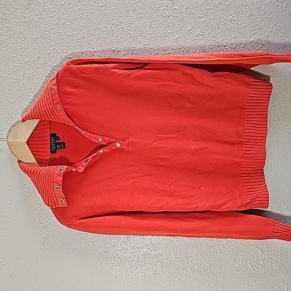 Ralph Lauren Orange Turtle Neck Sweater